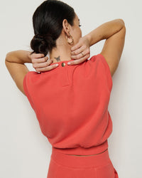 Nation LTD Billie Sweatshirt in Coral Kiss