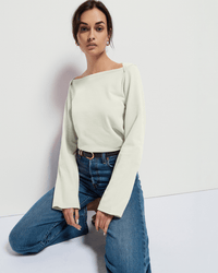Nation LTD Bryce Boat Neck in Porcelain