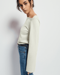 Nation LTD Bryce Boat Neck in Porcelain
