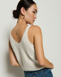 Nation LTD Cece Sweater Tank in Porcelain