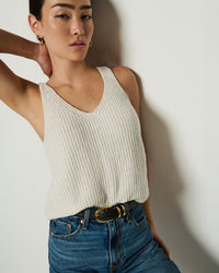 Nation LTD Cece Sweater Tank in Porcelain