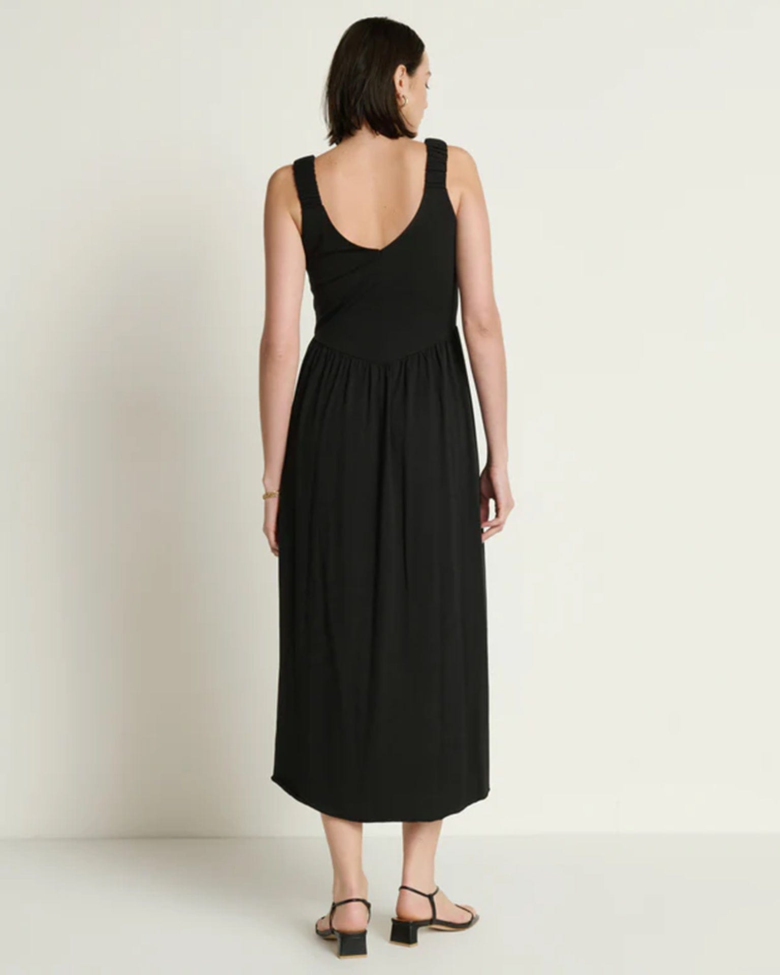 Nation LTD Clothing Celine Tank Dress in Jet Black