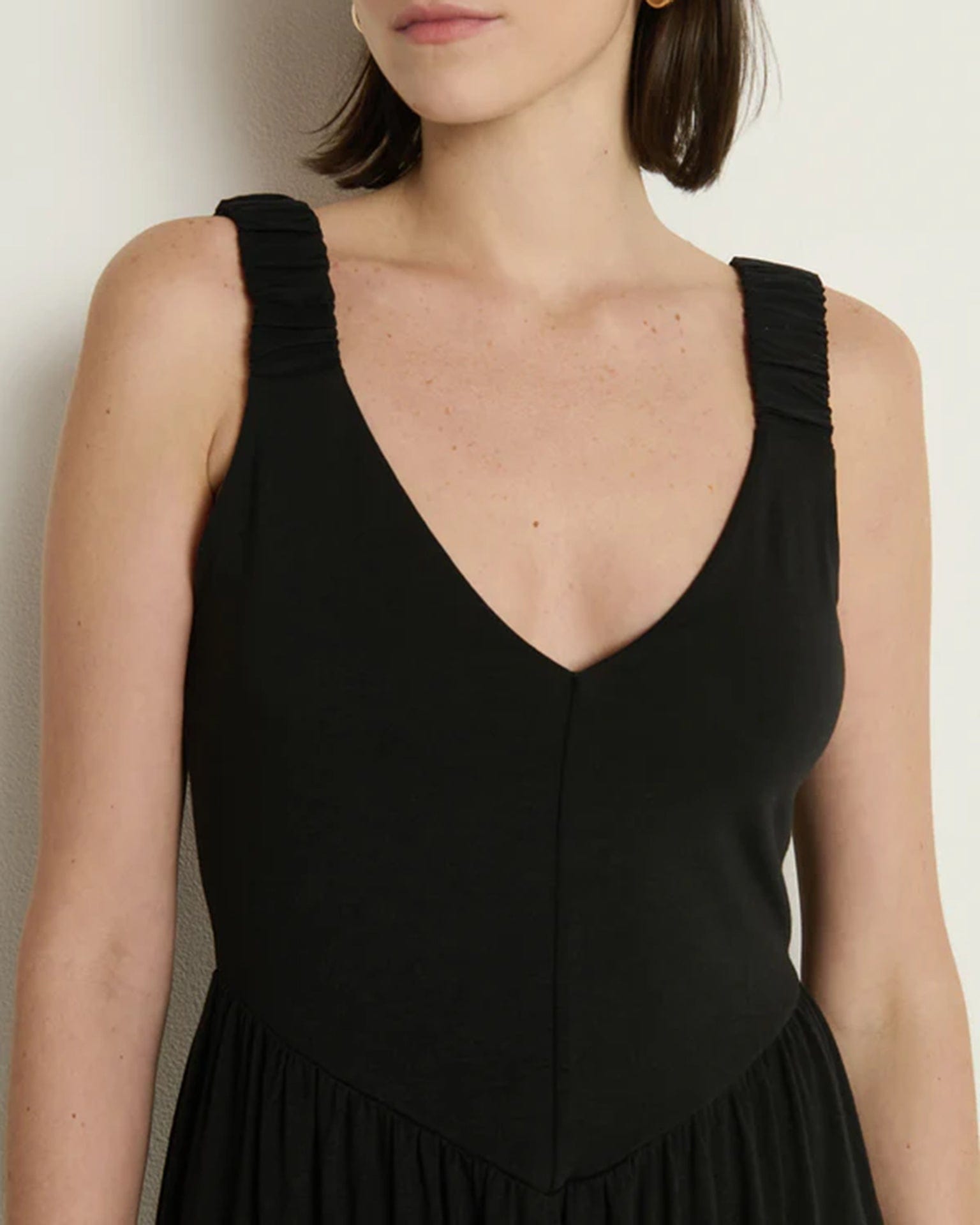 Nation LTD Clothing Celine Tank Dress in Jet Black