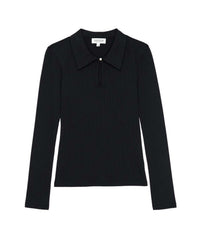 Nation LTD Coco Keyhole Top in Jet Black