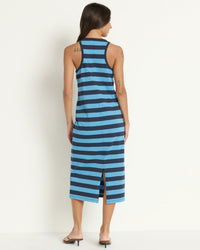 Nation LTD Dani Tank Dress in Rugby Stripe