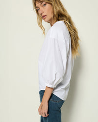 Nation LTD Daphna Poplin Shirt in White