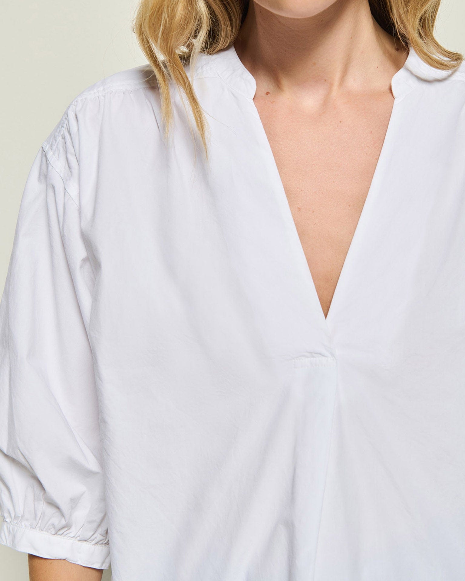 Nation LTD Daphna Poplin Shirt in White