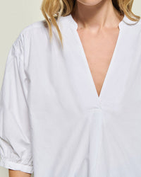 Nation LTD Daphna Poplin Shirt in White