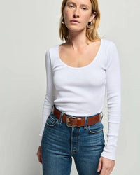 Nation LTD Elaine Long Sleeve in White