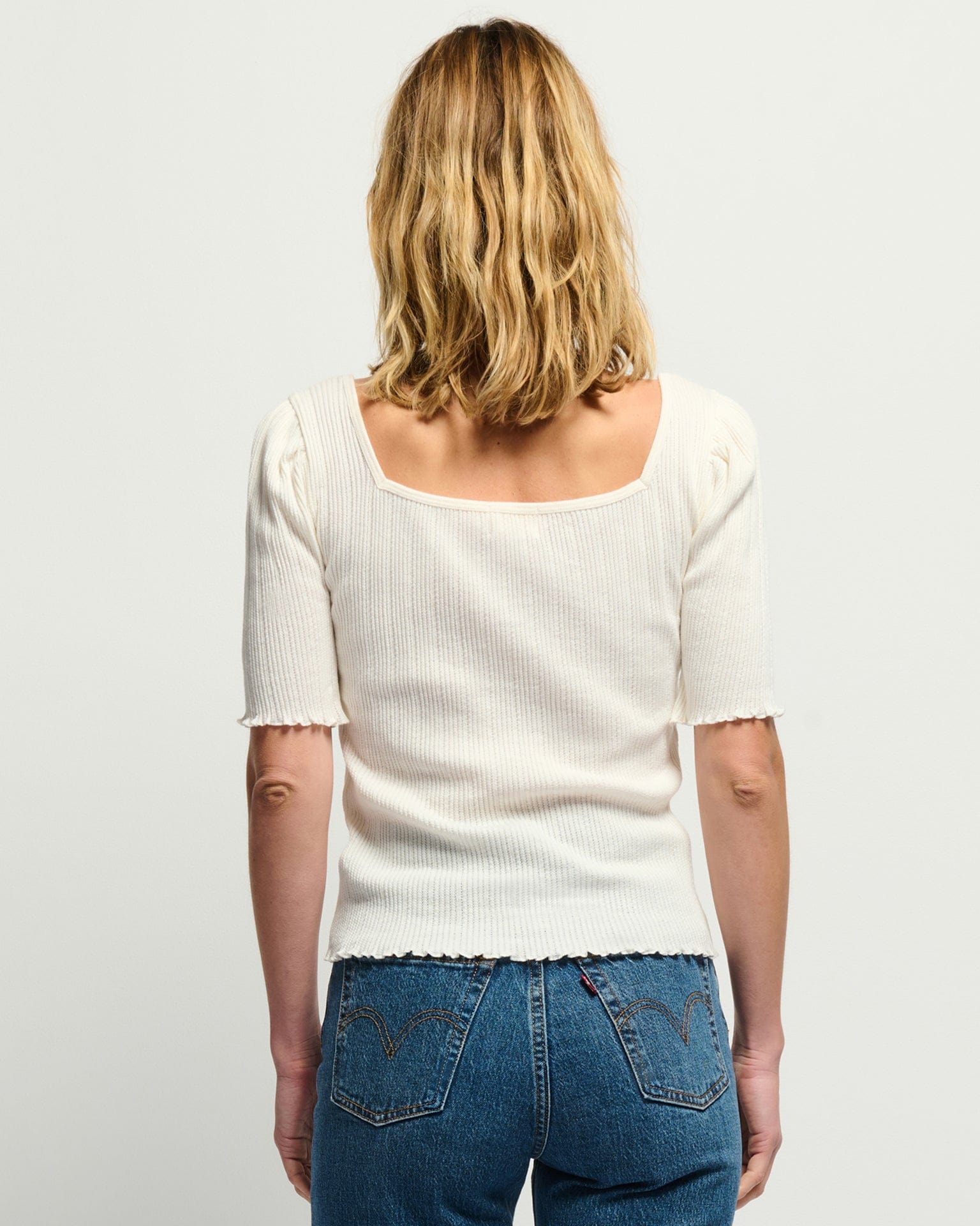 Nation LTD Frenchie Top in Porcelain