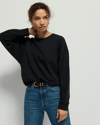 Nation LTD Jovie Classic Sweatshirt in Jet Black