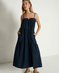Nation LTD Meadow Midi Dress in Night Sky 2 - Bliss Boutiques