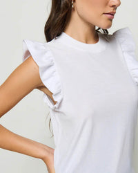 Nation LTD Paulette Tank New Perfect Slub in White