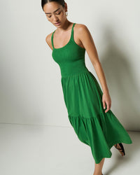 Nation LTD Penelope Cross Back Midi in Green Lawn