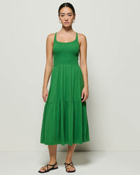 Nation LTD Penelope Cross Back Midi in Green Lawn