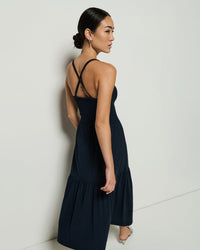 Nation LTD Clothing Penelope Cross Back Midi in Night Sky