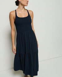 Nation LTD Clothing Penelope Cross Back Midi in Night Sky