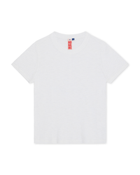 NO NAME Ribbed Crewneck Tee in White