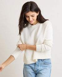 Not Monday Celeste Crewneck in Ivory