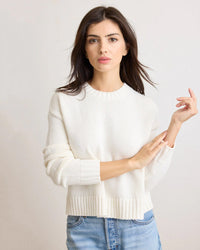 Not Monday Celeste Crewneck in Ivory