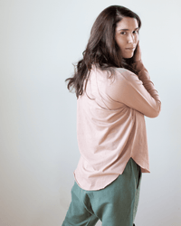 NSF Brock L/S Raglan Crew T in Blush