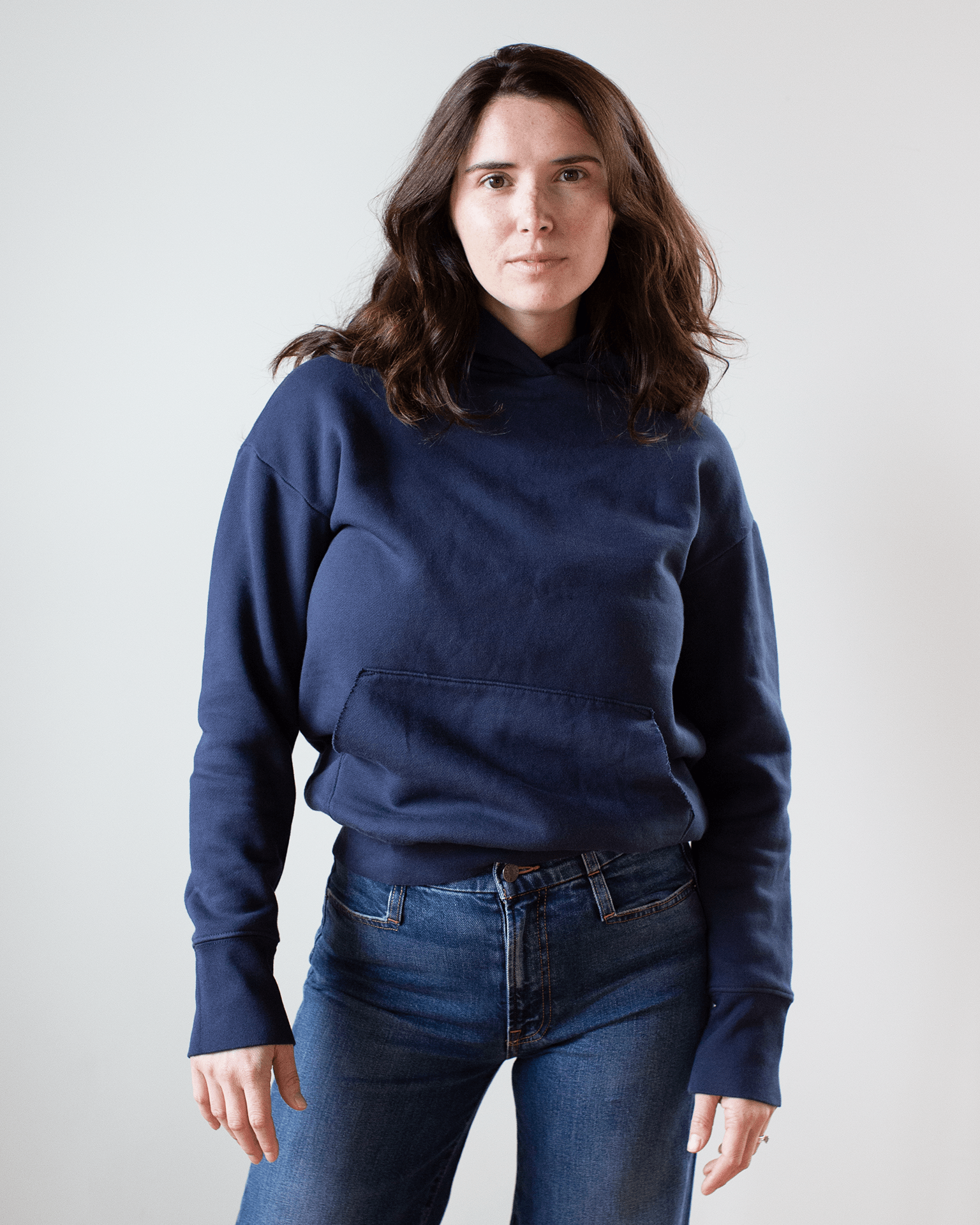 NSF Ellis Relaxed Hoody in Navy