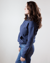 NSF Ellis Relaxed Hoody in Navy