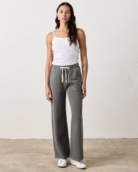 NSF Franky Drawstring Baker Sweats in Faded Olive