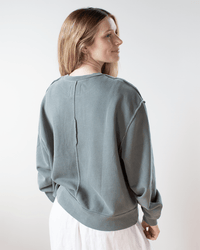 NSF Clothing Hayes Oversize Crew Sweatshirt in Faded Olive