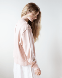 NSF Hayes Oversize Crew Sweatshirt in Rosy