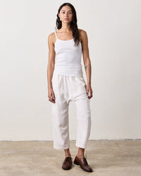 NSF Kai Fitted Rib Cami Tank in Chalk