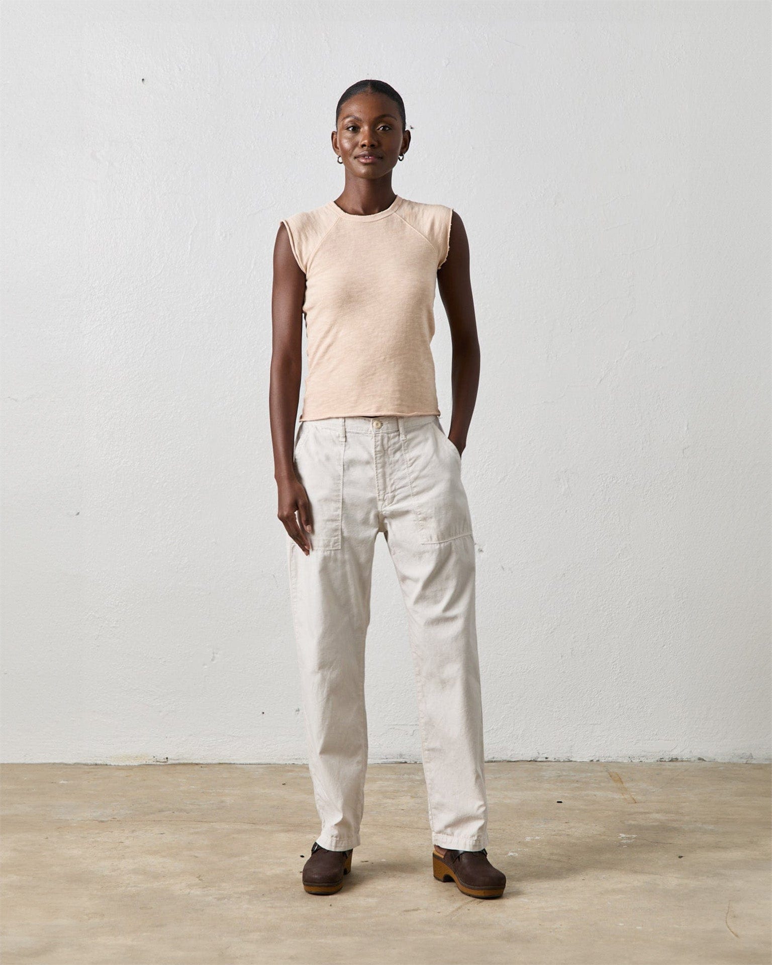 NSF Kennedy Trouser in Soft White