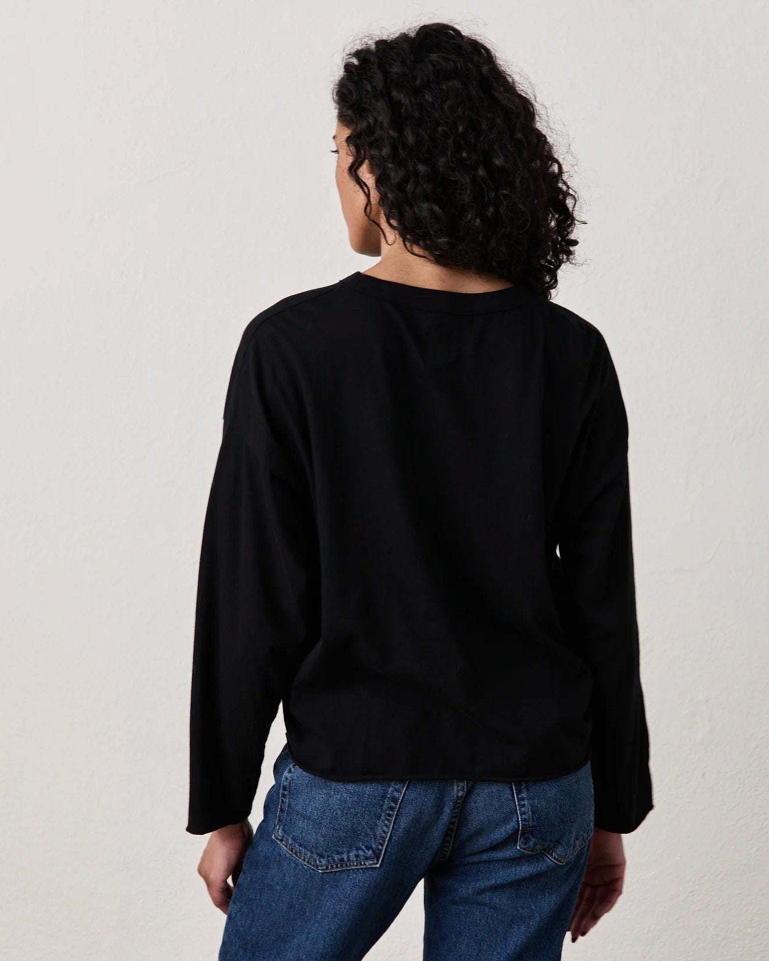 NSF Loffler L/S Crew Tee in Black