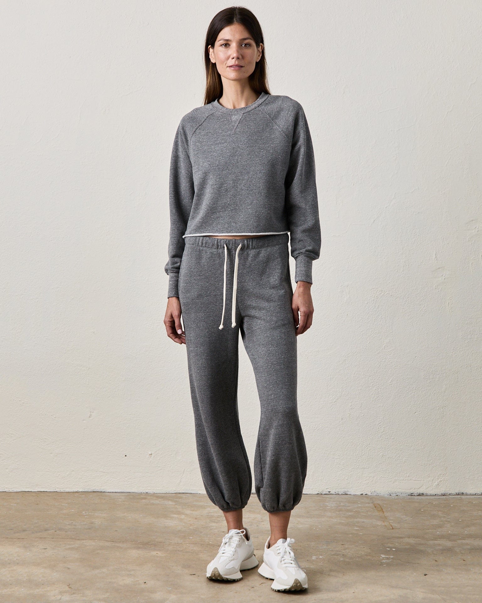NSF Shane Billow Sweatpants in Charcoal Heather Grey