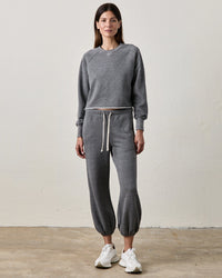 NSF Shane Billow Sweatpants in Charcoal Heather Grey