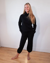 NSF Shane Drawstring Jogger in Black