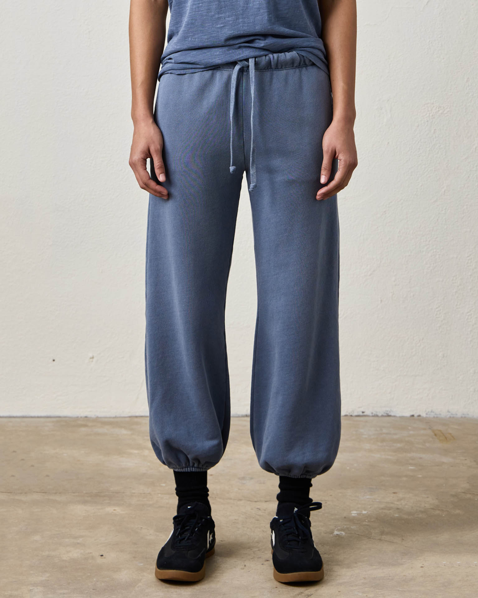 NSF Shane Genie Loop Terry Sweatpant in Faded Indigo