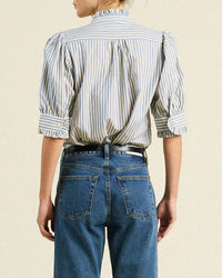 Noah Blouse in Oceanview Stripe - Bliss Boutiques