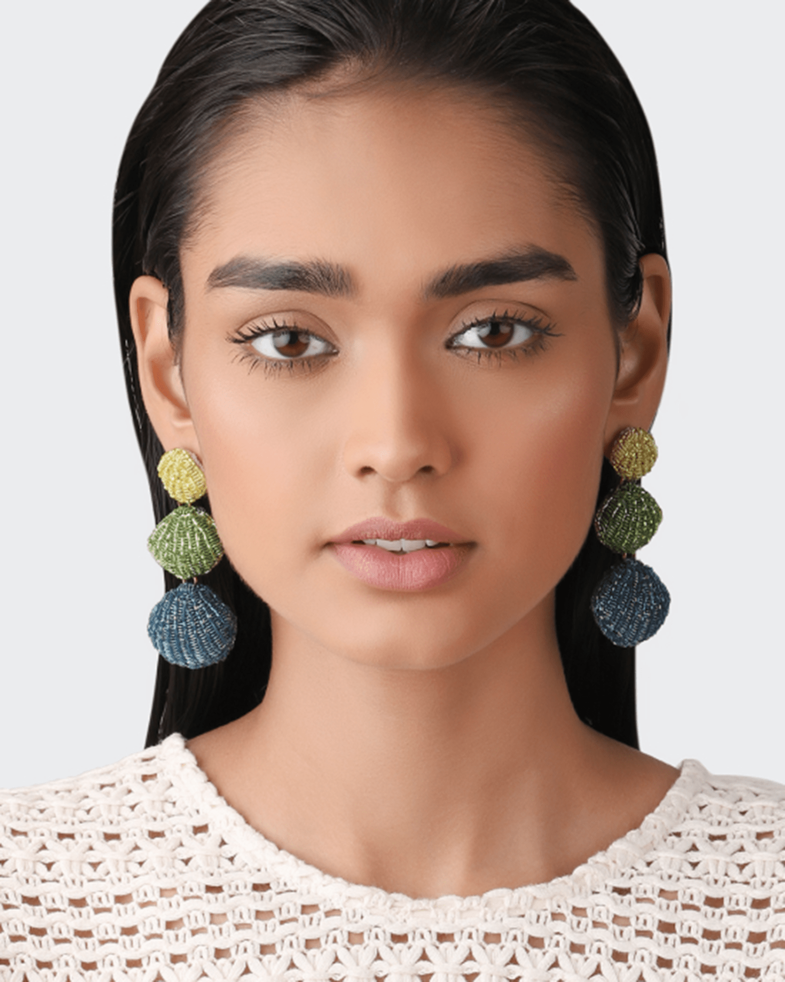 Olivia Dar Venus Earrings in Lagoon