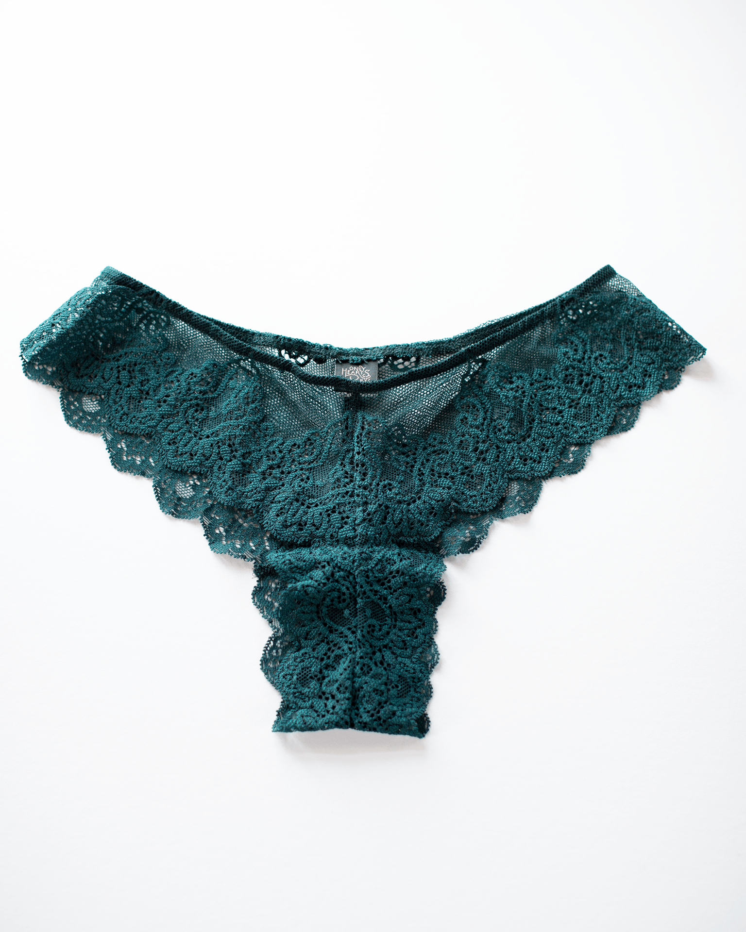 Only Hearts Underwire Bra & Brazilian Bikini Set in Juniper