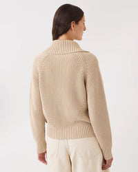 Demylee Clothing Parker Cotton Cardigan in Sand