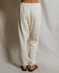perfectwhitetee Johnny - French Terry Easy Sweatpant in Bright Ivory 4 - Bliss Boutiques