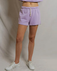 perfectwhitetee Layla - French Terry Sweat Shorts in Ultraviolet 1 - Bliss Boutiques