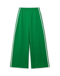 perfectwhitetee Mikos Wideleg Pant with Stripe in Grass 5 - Bliss Boutiques