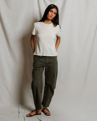 perfectwhitetee Vivian - Hemp Milk Cotton Tee in Natural 2 - Bliss Boutiques