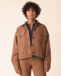 Canvas Utility Jacket in Carpenter - Bliss Boutiques
