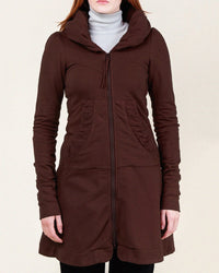 Prairie Underground Long Cloak Hoodie in Redwood