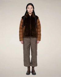 Save the Duck Hana Coat in Soil Brown 2 - Bliss Boutiques