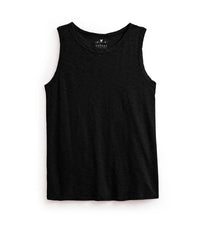 Taurus Crew Neck Tank in Black