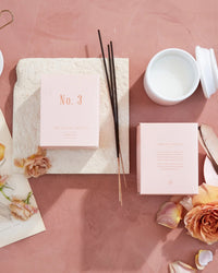 The Floral Society Home Ginger & Rose No 3 Fragrant Candle in Ginger & Rose